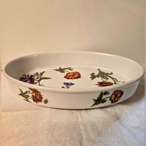 BIA: Floral Oval Ceramic Dish